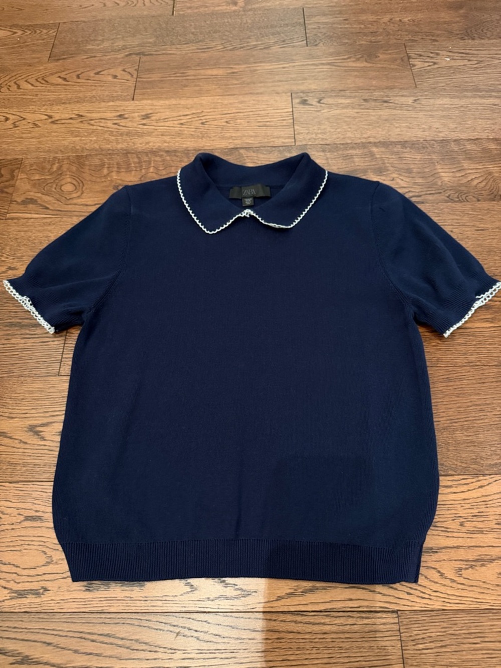 Zara collared short sleeve sweater